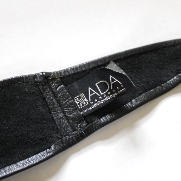 ADA Classic Black Leather 3" Wrap Belt Like New - Picture 7 of 11